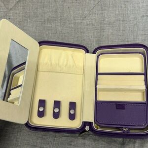 Compact Purple Jewelry Organizer